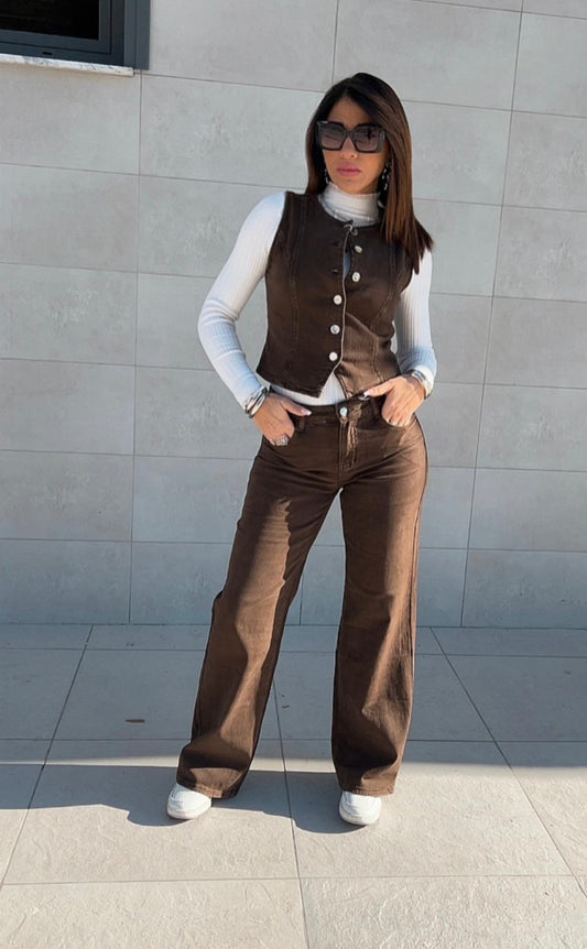 Completo in denim