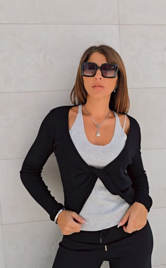 Maglia con incrocio