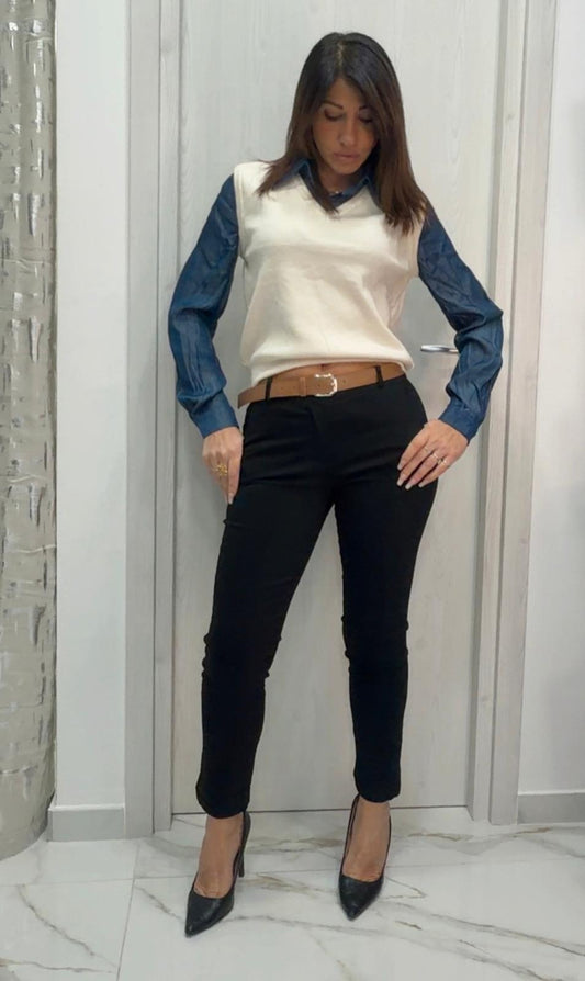 Pantalone con cintura