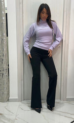 Pantalone classico a zampa