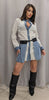 Camicia e gonna in denim con cintura