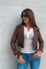 Giacchetta ecopelle e tulle