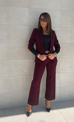 Tailleur classico con cintura