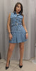 Abito di jeans con cintura