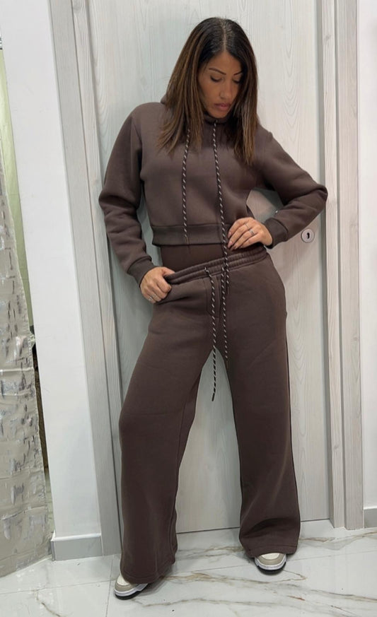 Tuta con cappuccio FELPATA