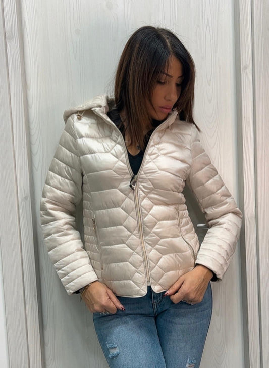 Piumino con cappuccio