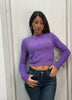 Maglia crop con tasche (pellicciata)