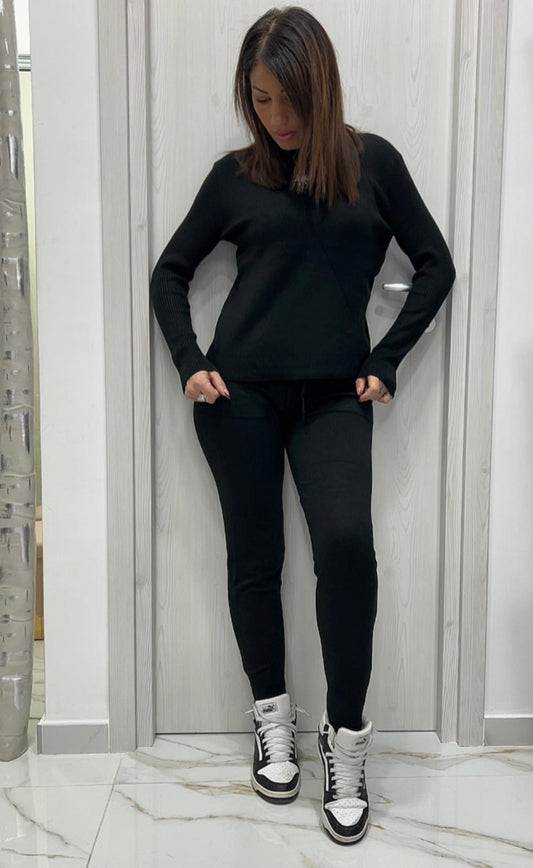 Tuta di lana BLACK