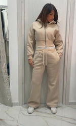 Tuta due pezzi felpata