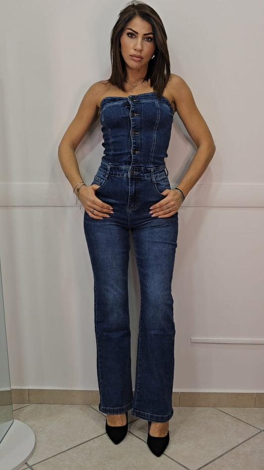 Tuta jumpsuit in denim