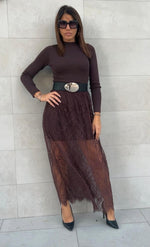 Abito copri gonna tulle e pizzo