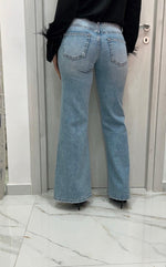 Jeans a palazzo con cintura