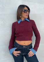 Maglioncino crop con dettaglio