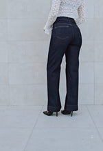 Jeans a palazzo lavaggio scuro