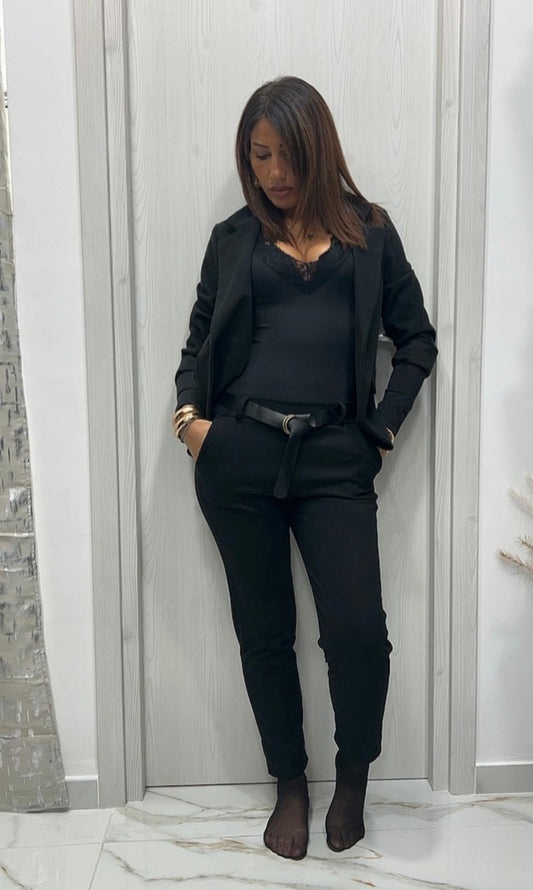 Tailleur velluto scozzese