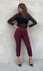 Pantalone classico con dettaglio Masà