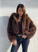 Pelliccia SABRY con cappuccio