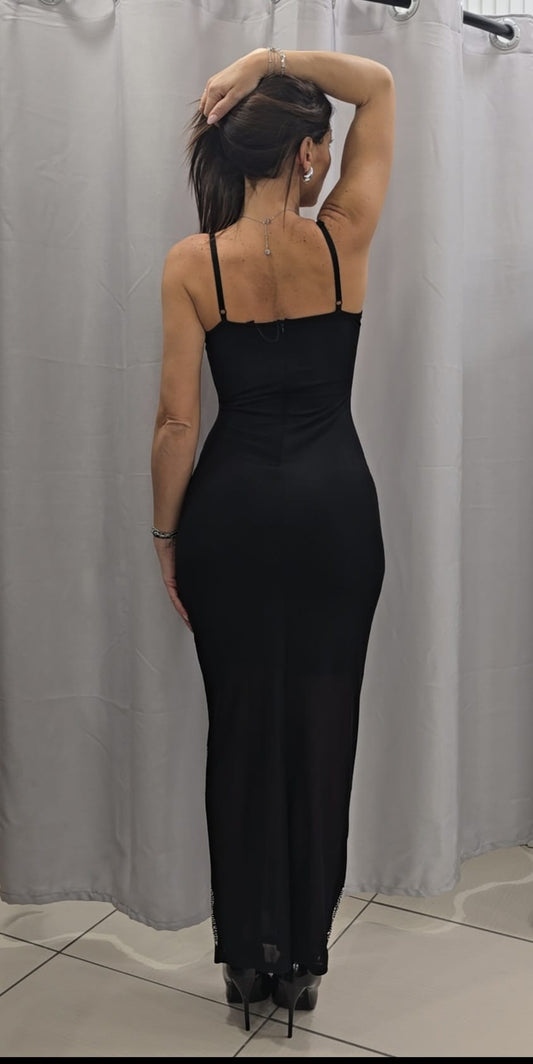 Abito elegante con strass