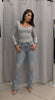 jeans  zampetta lavaggio chiaro