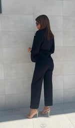 Tailleur classico con cintura