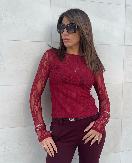 Maglia di pizzo vari colori