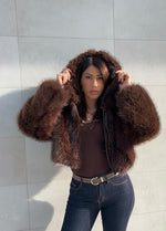 Pelliccia SABRY con cappuccio