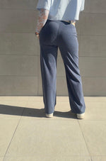 Pantalone a palazzo con cintura