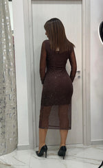 Abito in tulle brillantinato