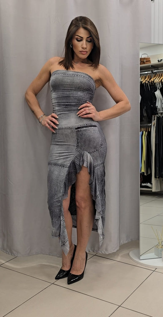 Abito masà effetto jeans