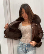 Chiodo  con pelliccia  (interno felpato)