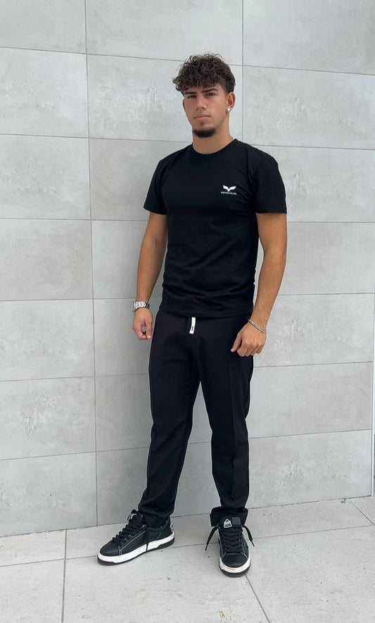 Pantalone classico sportivo con lacci