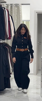 Tuta balloon con cintura