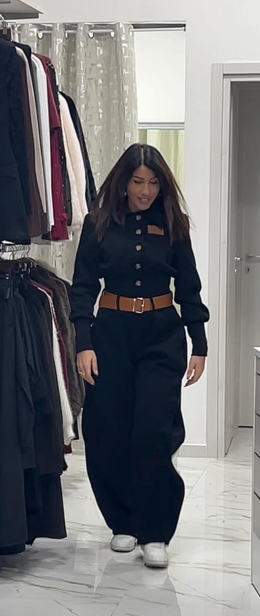 Tuta balloon con cintura