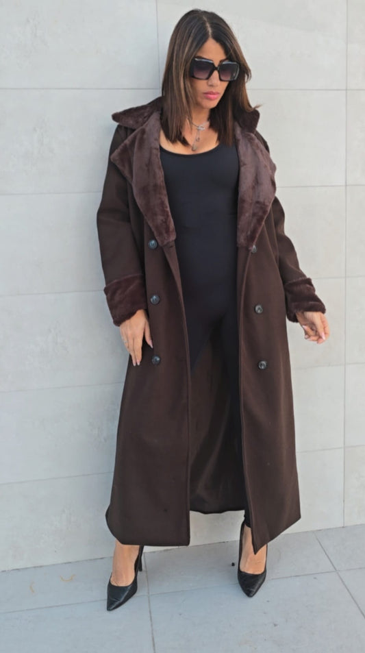 Cappotto con pelliccia SABRY