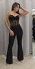 Jumpsuite in tulle a palazzo