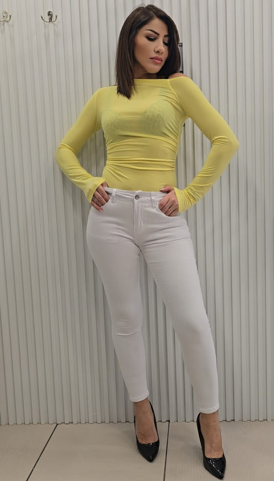 Jeans bianco skinny