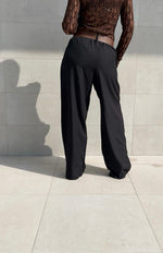 Pantalone a palazzo con cintura