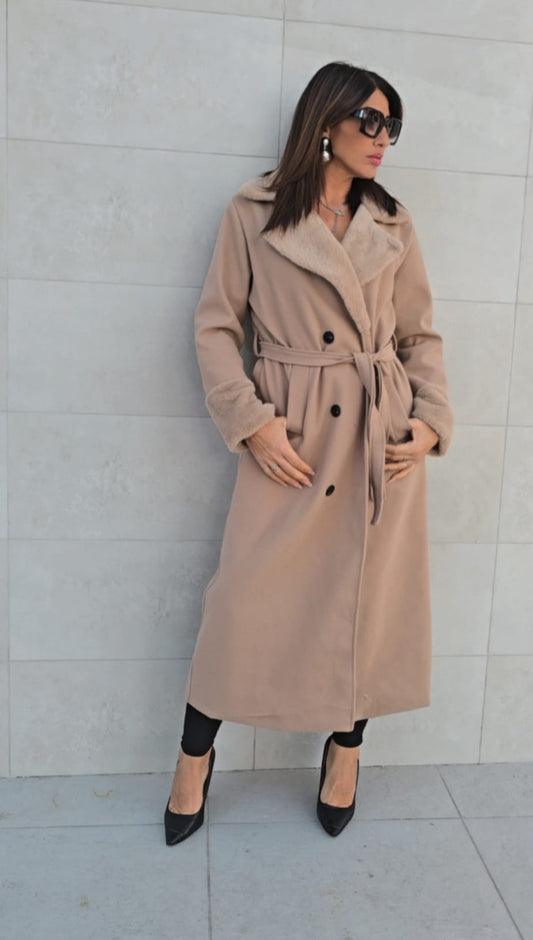 Cappotto con pelliccia SABRY