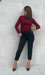 Pantalone classico con dettaglio Masà