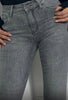 Jeans Grigio push-up con brillantini