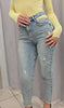 Jeans skinny con dettaglio ai fianchi