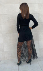 Abito copri gonna tulle e pizzo