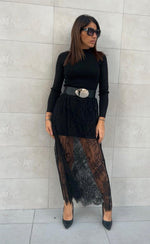 Abito copri gonna tulle e pizzo