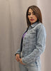 Giubbino in denim lavaggio chiaro Masà