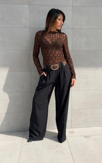 Pantalone a palazzo con cintura